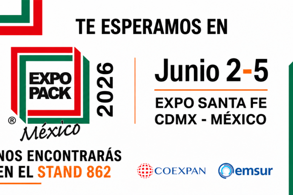 Coexpan y Emsur en EXPO PACK México 2026 presentando innovaciones de packaging